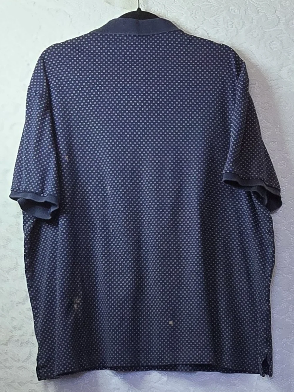 Polo Ralph Lauren Men’s XXL Classic Fit Polka Dot Short Sleeve Polo Shirt Navy